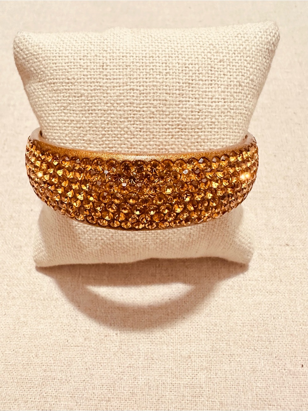 Gold Crystal Pave Cuff Bracelet - Women Jewelry